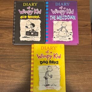 Diary of a Wimpy Kid Book Set - Black, Purple, Yellow
